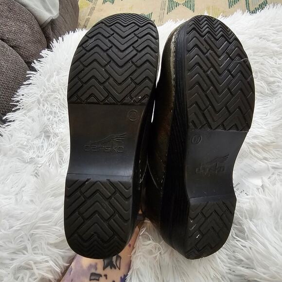 Dansko Green Iridescent Sparkle Clogs Size 39 - Picture 4 of 6